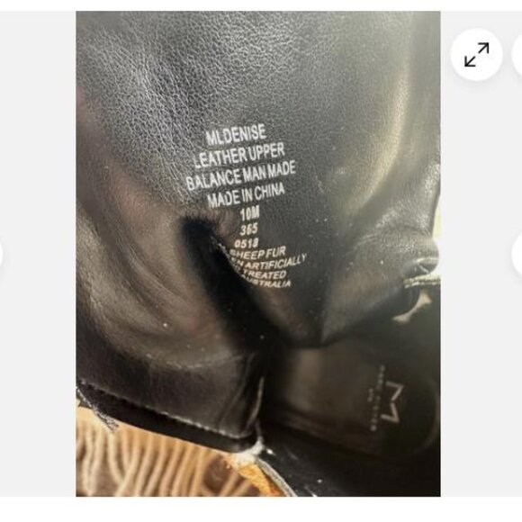 MARC FISHER LTD Denise Combat Boot Black Sz 10 - Picture 6 of 7